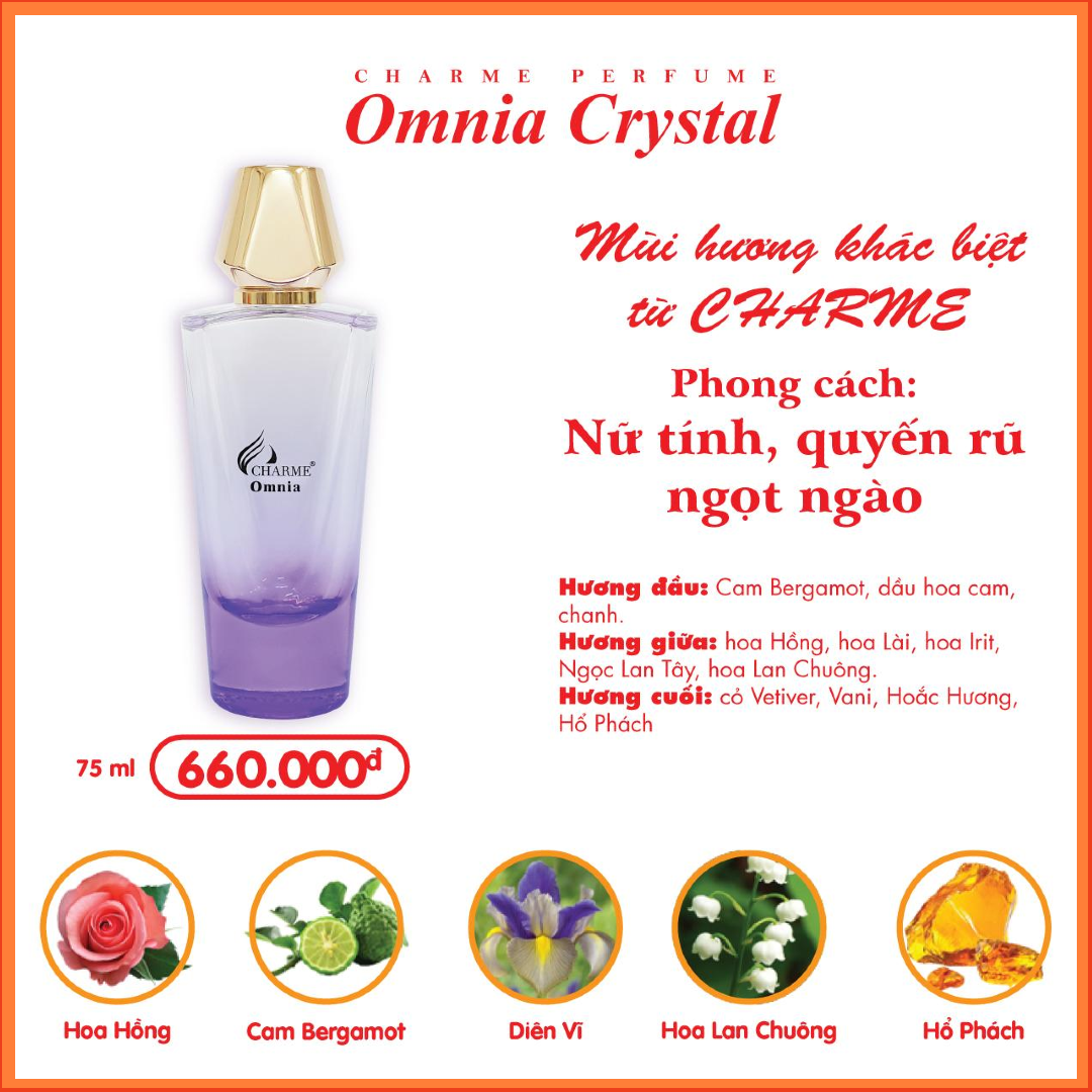 Nước Hoa Nữ Charme Omnia Crystal 75ml