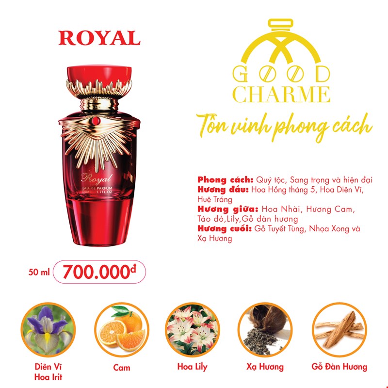 Nước Hoa Nữ Charme Royal 50ml