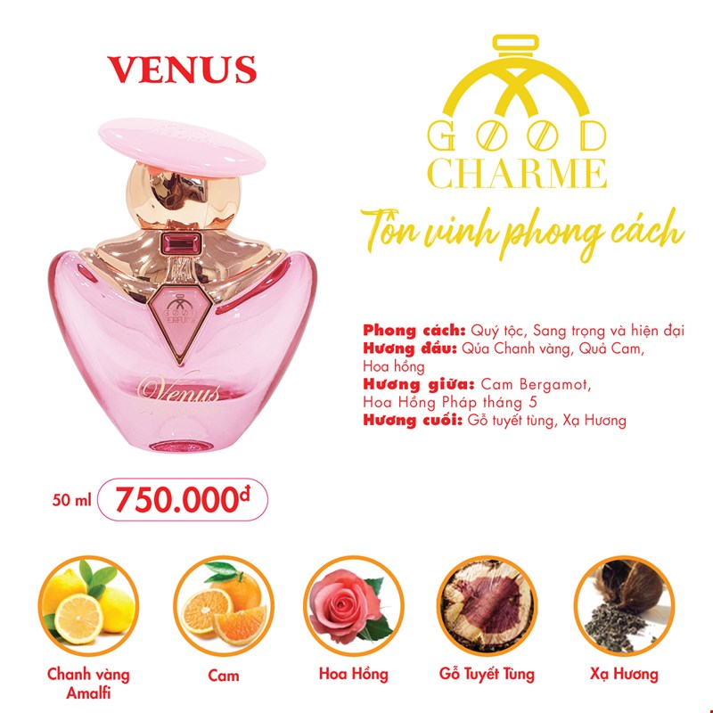 Nước Hoa Nữ Charme Venus 50ml