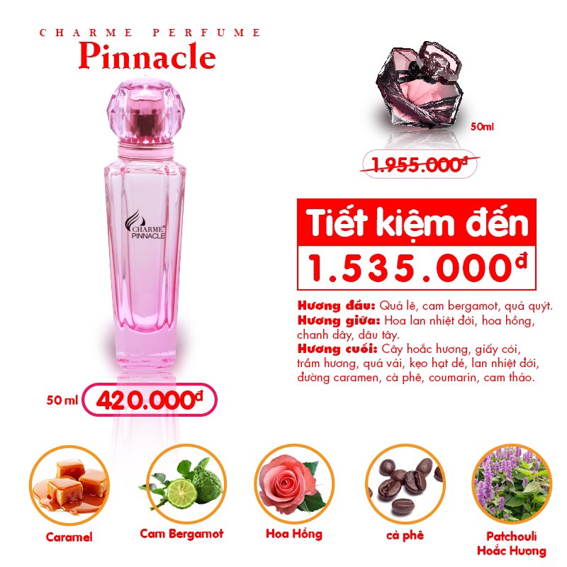 Nước hoa nữ Charme Pinnacle 50ml