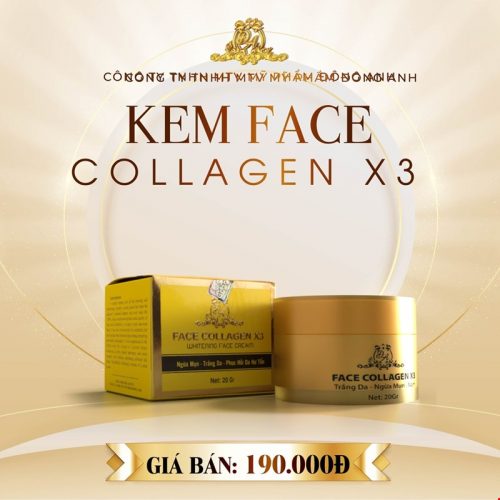 Kem Face Dưỡng trắng da Collagen X3 Đông Anh