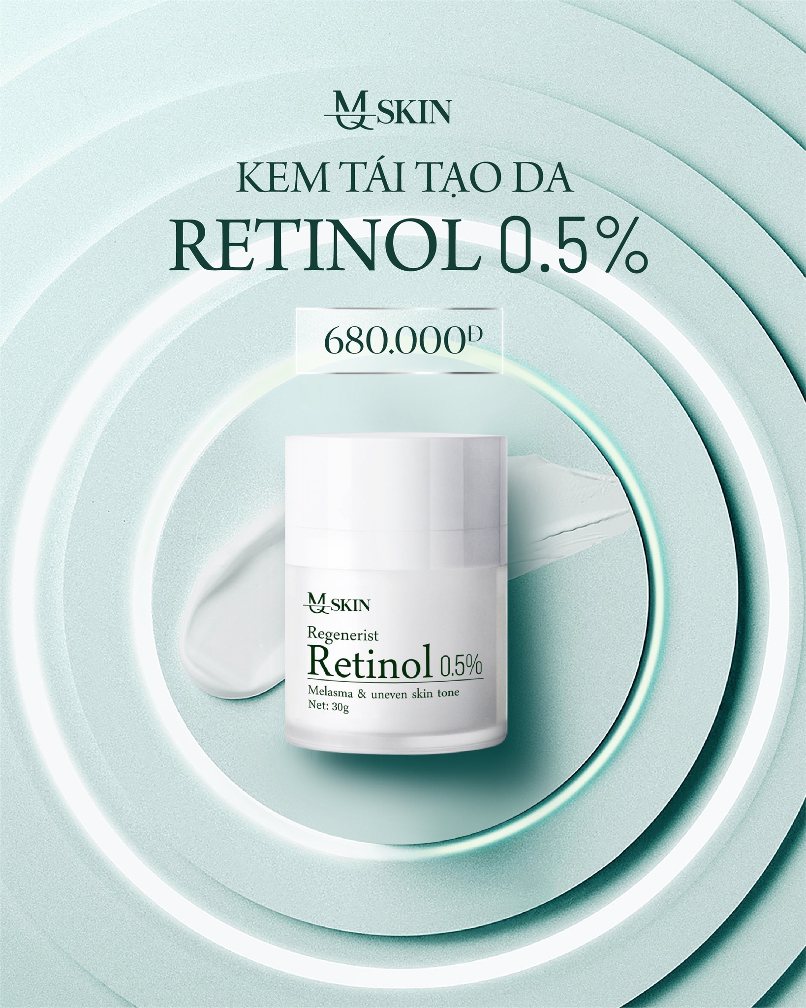 Kem Retinol 0.5% MQ Skin