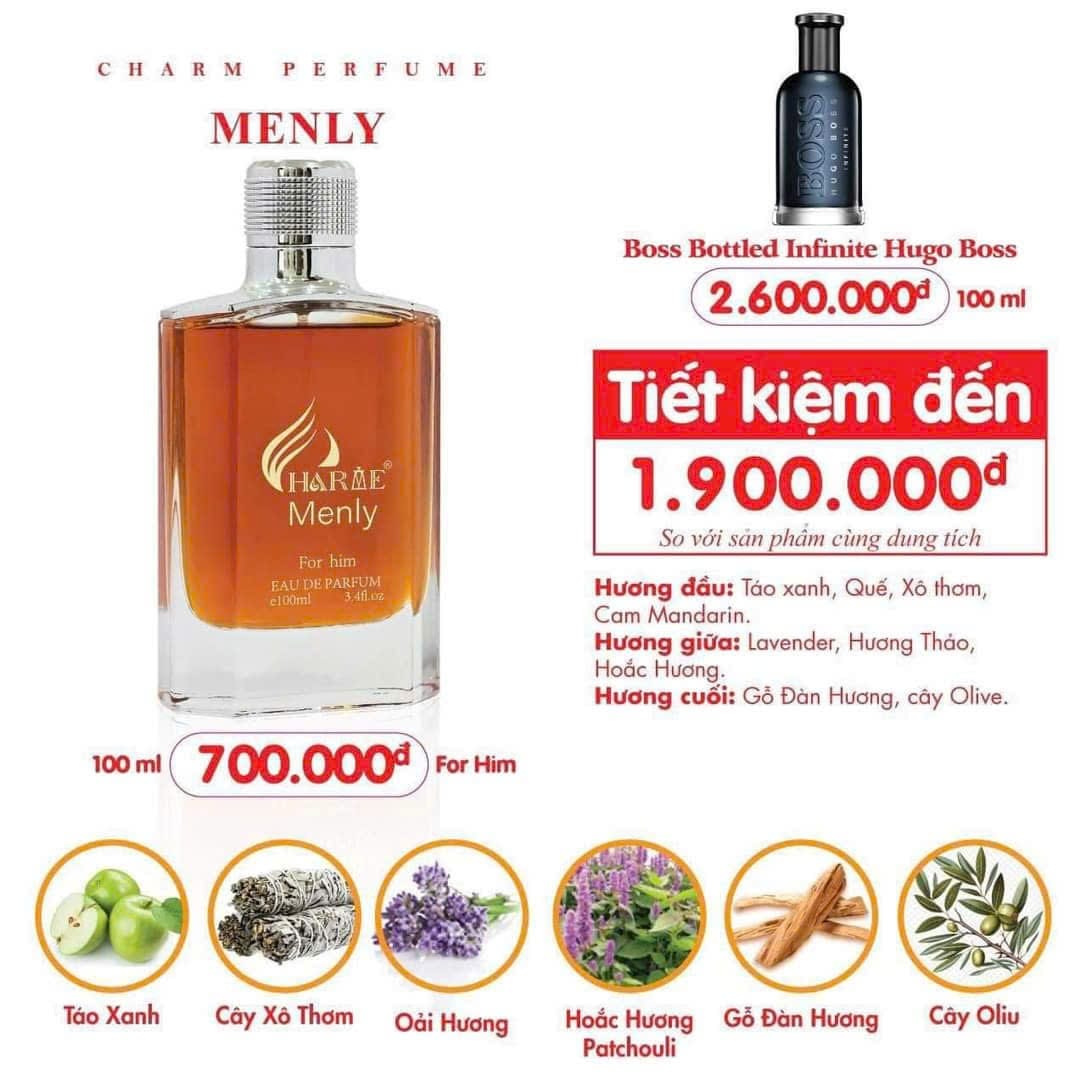 Nước Hoa Nam Charme Menly 100ml