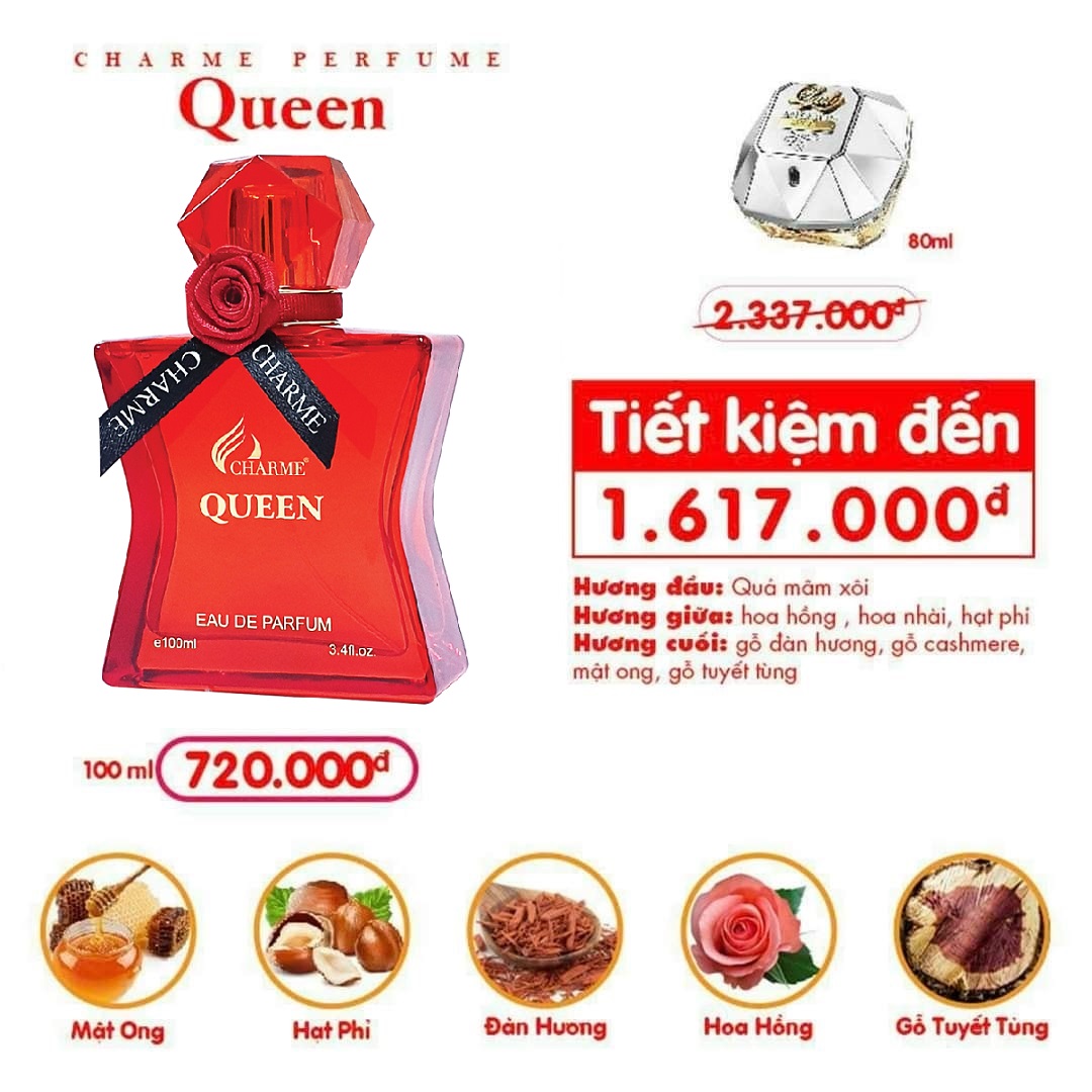 Nước hoa nữ Charme Queen 100ml