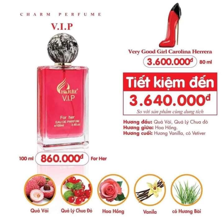 Nước Hoa Nữ Charme V.I.P 100ml