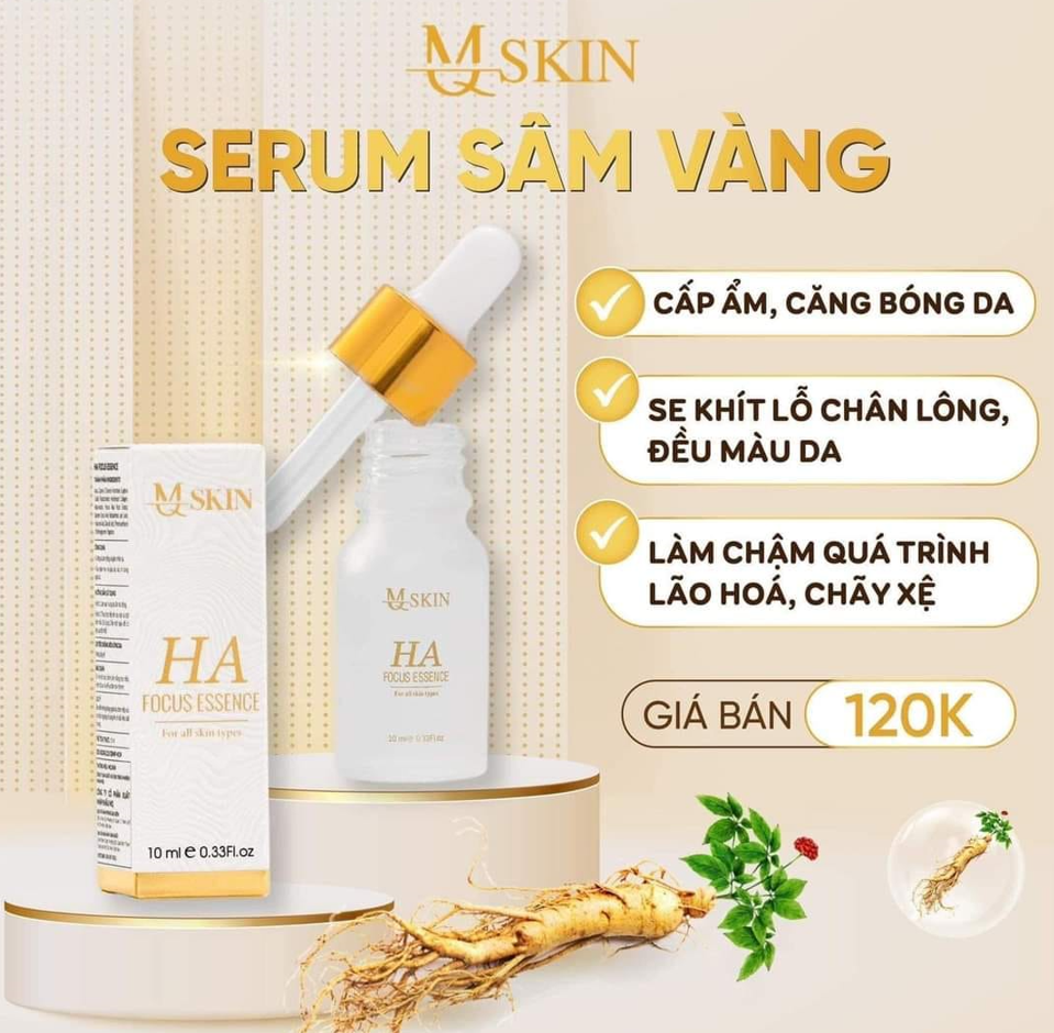 Serum Sâm Vàng MQ Skin 10ml