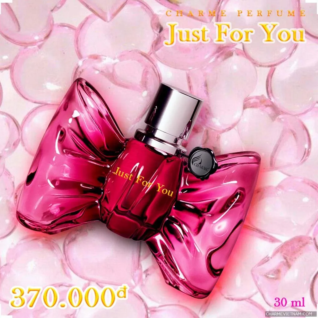 Charme Just For You với thiết kế xinh xắn đáng yêu cùng mùi hương nồng nàn quyến rũ.