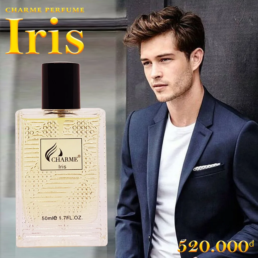 Nước hoa Charme Iris với thiết kế tao nhã, đẳng cấp 